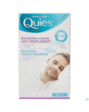Quies a/ronflement bandelette nasale s/m 24