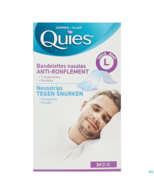 Quies a/ronflement bandelette nasale l 24