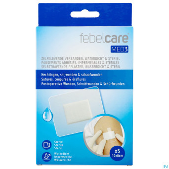 Febelcare med3 pans. adh. ster. wtp  8x10cm 5