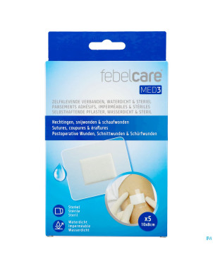 Febelcare med3 pans. adh. ster. wtp  8x10cm 5