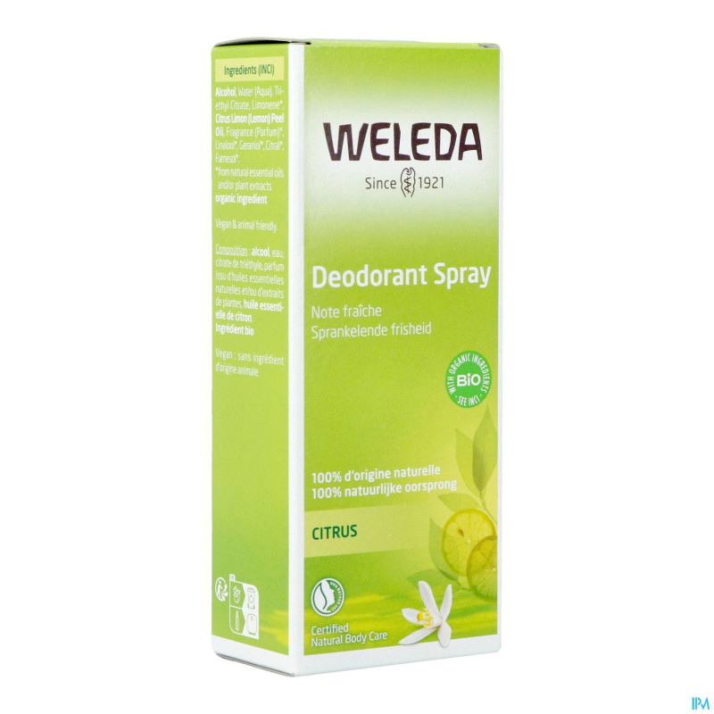 Weleda citrus deodorant spray 100ml