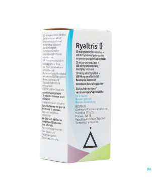 Ryaltris 25mcg/pulv.+600mcg/pulv spr.nasal 240pulv