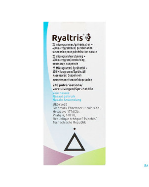 Ryaltris 25mcg/pulv.+600mcg/pulv spr.nasal 240pulv