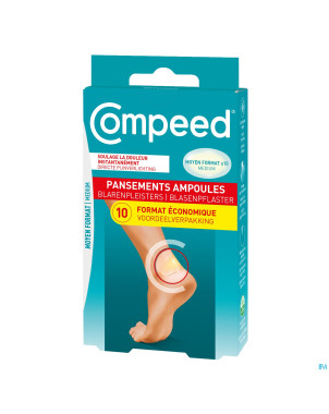 Compeed pansement ampoules moyen format econ.   10