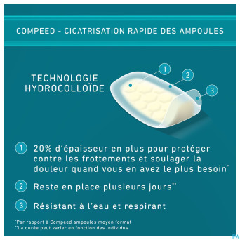 Compeed pansement ampoules extreme format econ.10