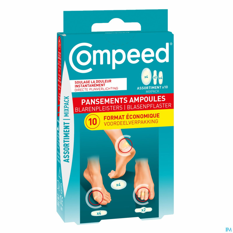 Compeed pansement ampoules format economique 10
