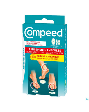 Compeed pansement ampoules format economique 10