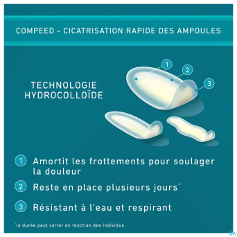 Compeed pansement ampoules format economique 10