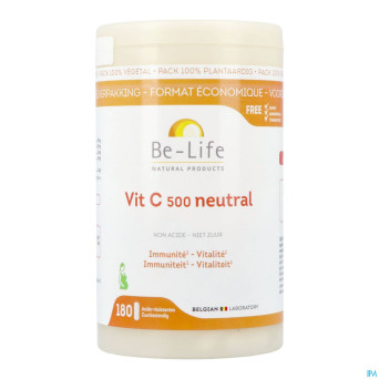 Vit c 500 neutral be life  caps 180