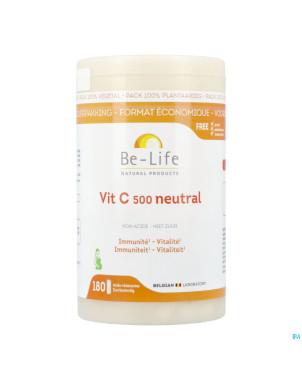 Vit c 500 neutral be life  caps 180