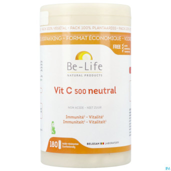 Vit c 500 neutral be life  caps 180