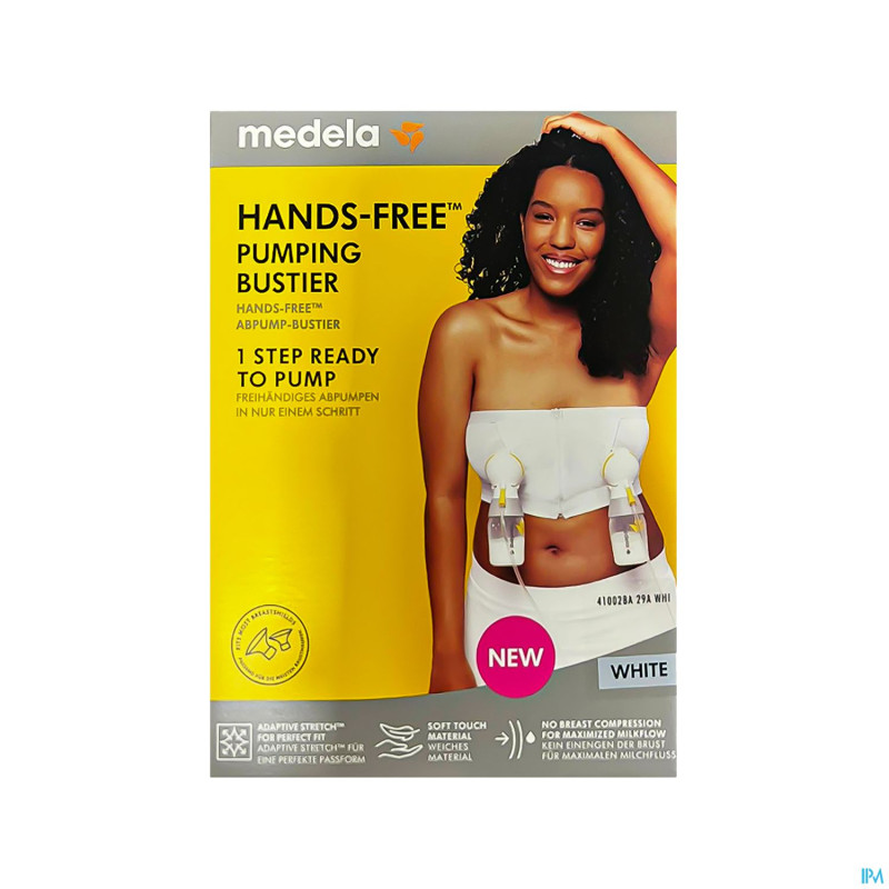 Medela hands-free bustier allaitement s blanc