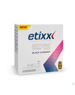 Etixx isotonic blackcurrant comp efferv.    6x10