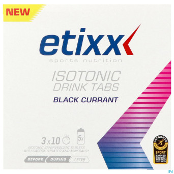 Etixx isotonic blackcurrant comp efferv.    3x10