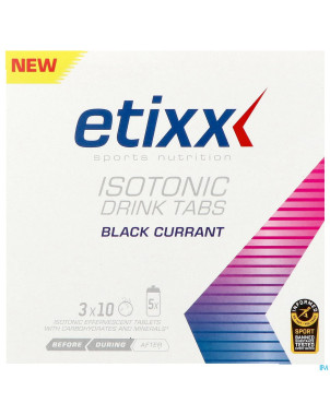 Etixx isotonic blackcurrant comp efferv.    3x10