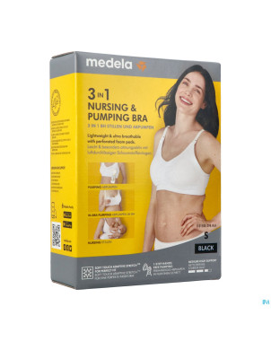 Medela soutien-gorge allaitement 3en1 s noir