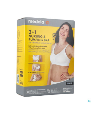 Medela soutien-gorge allaitement 3en1 l noir