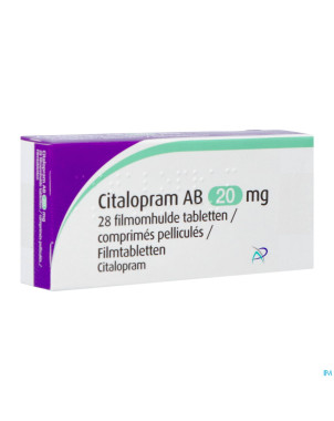 Citalopram ab 20mg comp pell  28 x 20mg