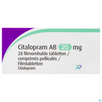Citalopram ab 20mg comp pell  28 x 20mg