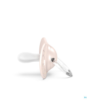 Suavinex gold soother silicone reversibl.0-6m pink