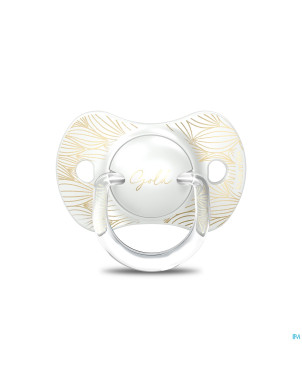 Suavinex gold soother silicone reversibl.0-6m grey