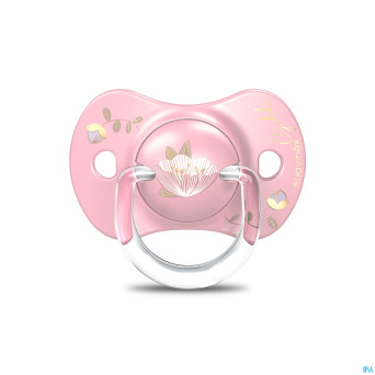 Suavinex gold soother silicone revers. 6-18m pink