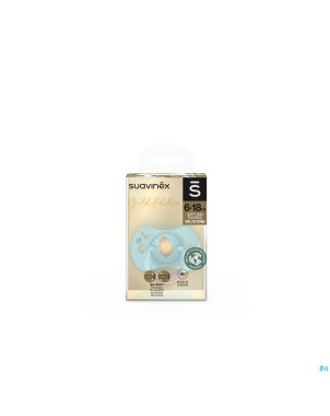 Suavinex gold soother silicone revers. 6-18m blue