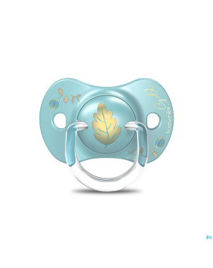 Suavinex gold soother silicone revers. 6-18m blue