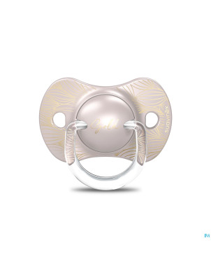 Suavinex gold soother silicone revers. 6-18m grey