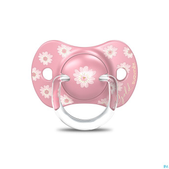 Suavinex gold soother silicone revers. +18m pink