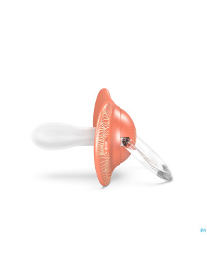 Suavinex gold soother silicone revers. +18m orange