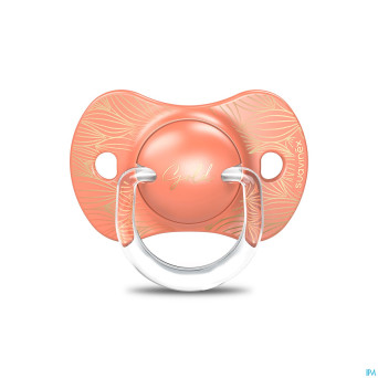 Suavinex gold soother silicone revers. +18m orange
