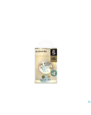 Suavinex gold soother chain blue