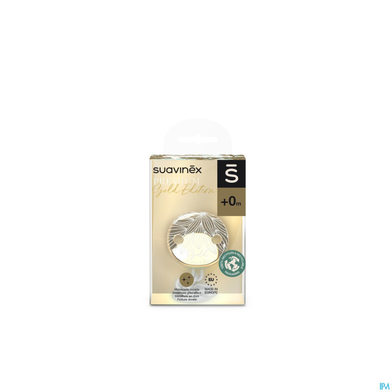Suavinex gold soother chain grey