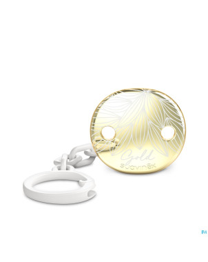 Suavinex gold soother chain grey