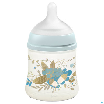 Suavinex gold bottle silicone slow flow 150ml blue