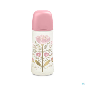 Suavinex gold bottle silicone slow flow 360ml pink