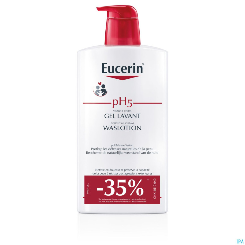 Eucerin ph5 gel lavant    1l -35%