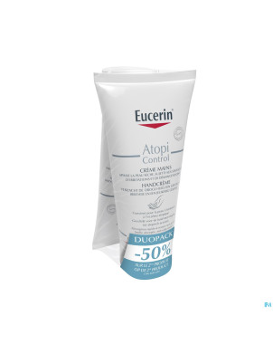 Eucerin atopicontrol creme mains duopack 2x75ml