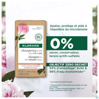 Klorane capil. sh solide pivoine    80g