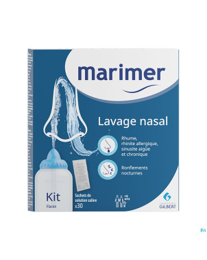Marimer kit lavage nasal sachets 30 + 250ml