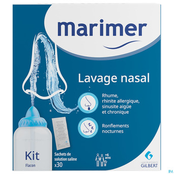 Marimer kit lavage nasal sachets 30 + 250ml