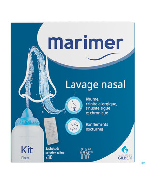 Marimer kit lavage nasal sachets 30 + 250ml