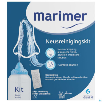 Marimer kit lavage nasal sachets 30 + 250ml