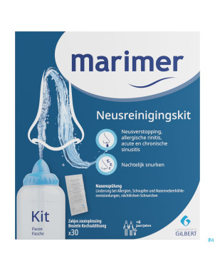 Marimer kit lavage nasal sachets 30 + 250ml