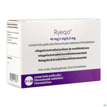 Ryeqo 40mg/1mg/0,5mg fl comp pell 84