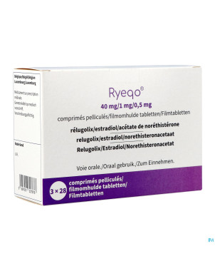 Ryeqo 40mg/1mg/0,5mg fl comp pell 84