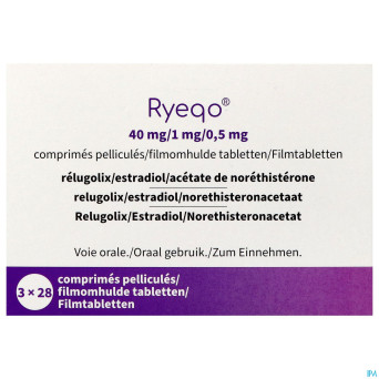 Ryeqo 40mg/1mg/0,5mg fl comp pell 84