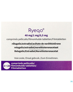 Ryeqo 40mg/1mg/0,5mg fl comp pell 84
