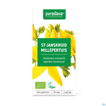 Purasana vegan millepertuis bio   v-caps 120x230mg